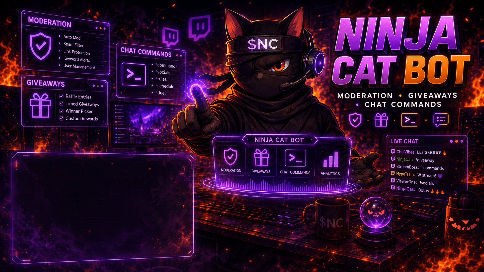 Ninja Cat Bot card